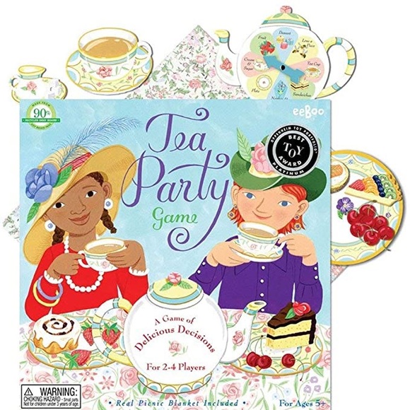 NWT eeBoo Tea Party game Oppenheimer Best Toy Awrd - Picture 2 of 4